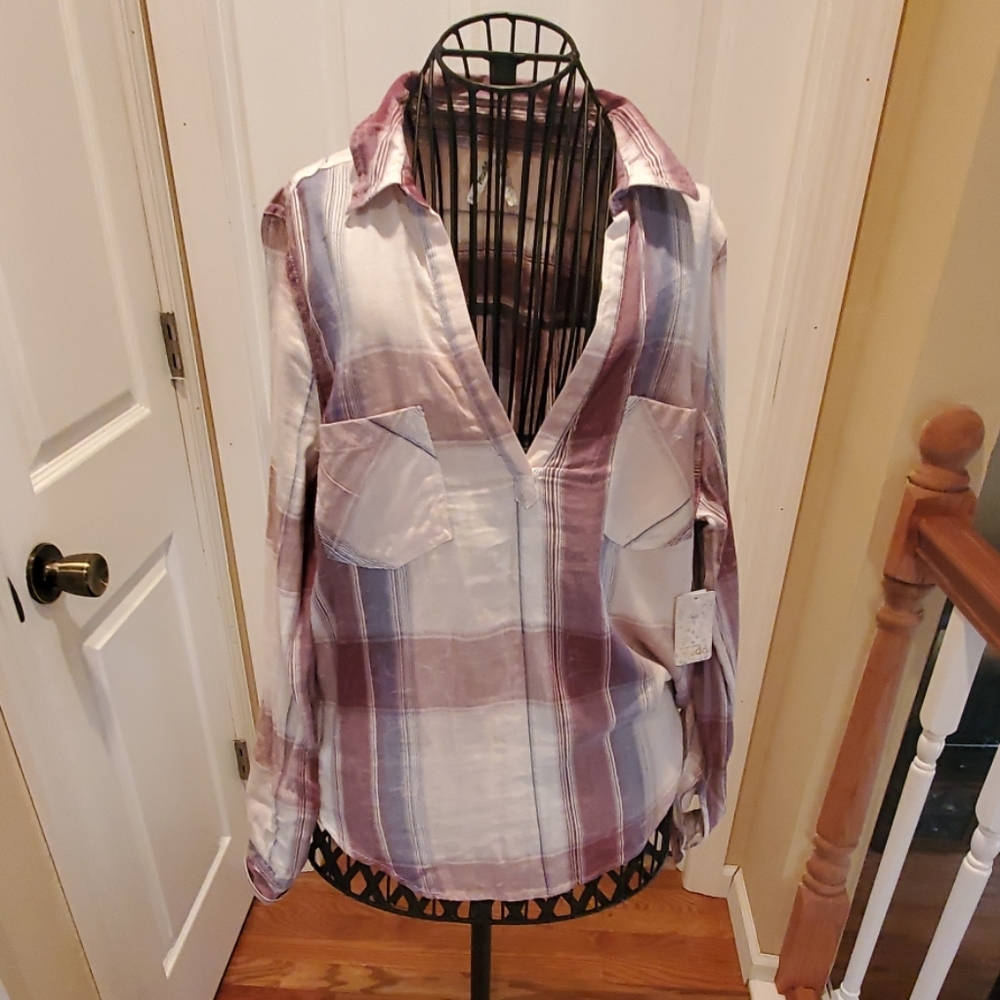 Half button up shirt